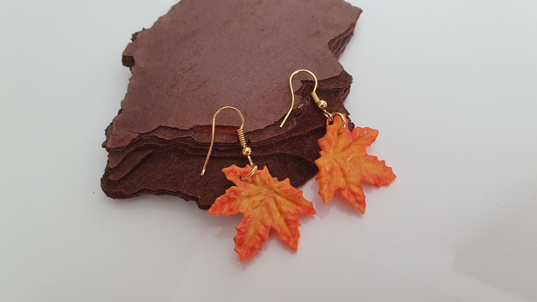 BUTINELY Boucles d’oreilles élégantes feuilles d’érable automnale