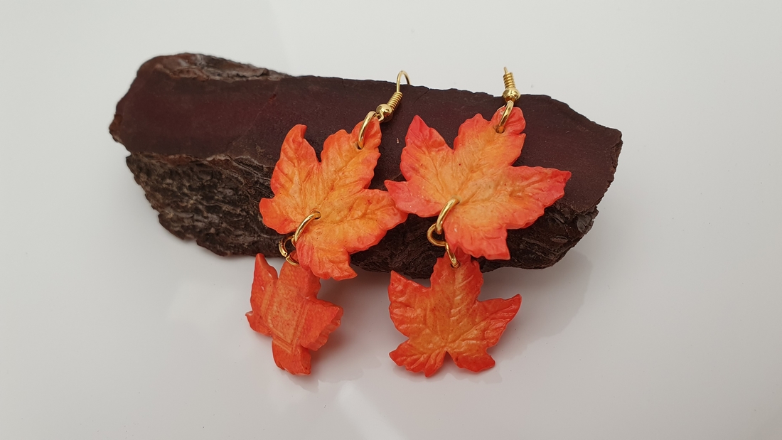 BUTINELY Boucles d'oreilles élégantes feuilles d'érable automnale