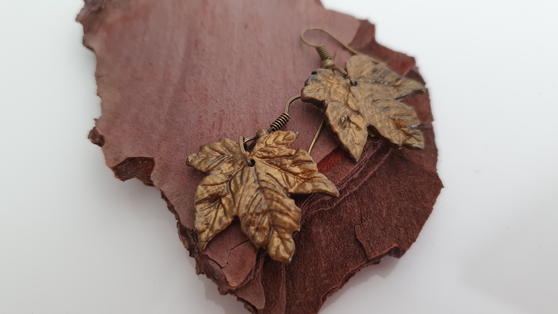 BUTINELY Boucles d'oreilles élégantes feuilles d'érable automnale