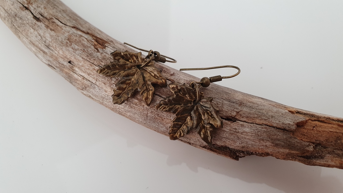 BUTINELY Boucles d'oreilles élégantes feuilles d'érable automnale