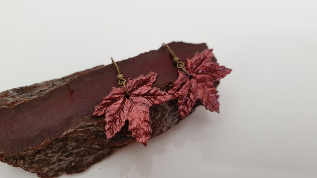 BUTINELY Boucles d'oreilles élégantes feuilles d'érable automnale