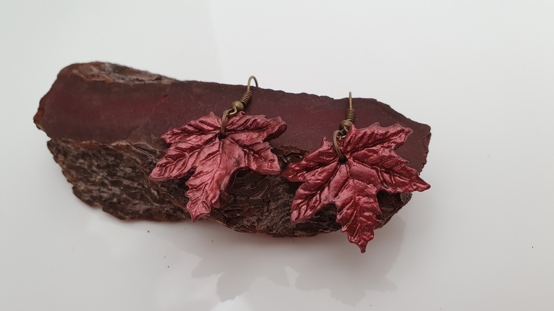 BUTINELY Boucles d'oreilles élégantes feuilles d'érable automnale
