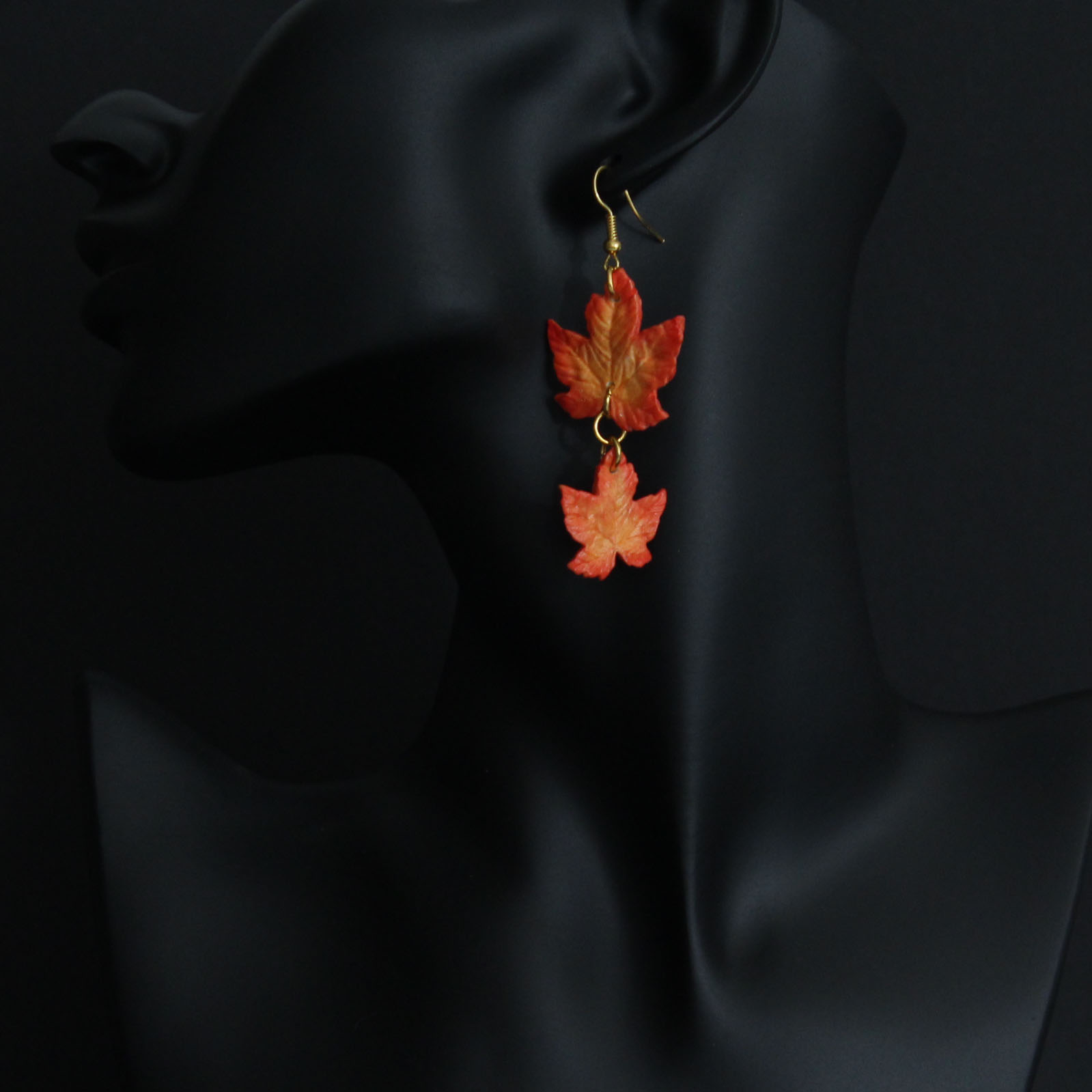 BUTINELY Boucles d'oreilles élégantes feuilles d'érable automnale