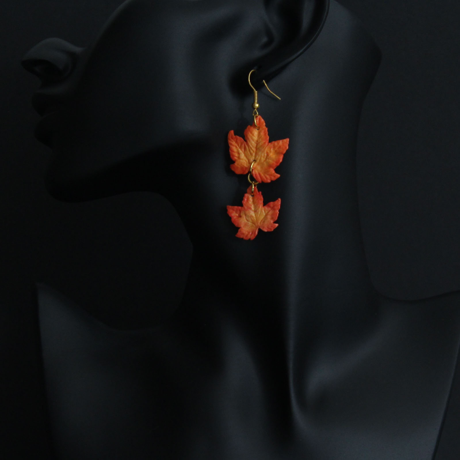 BUTINELY Boucles d'oreilles élégantes feuilles d'érable automnale