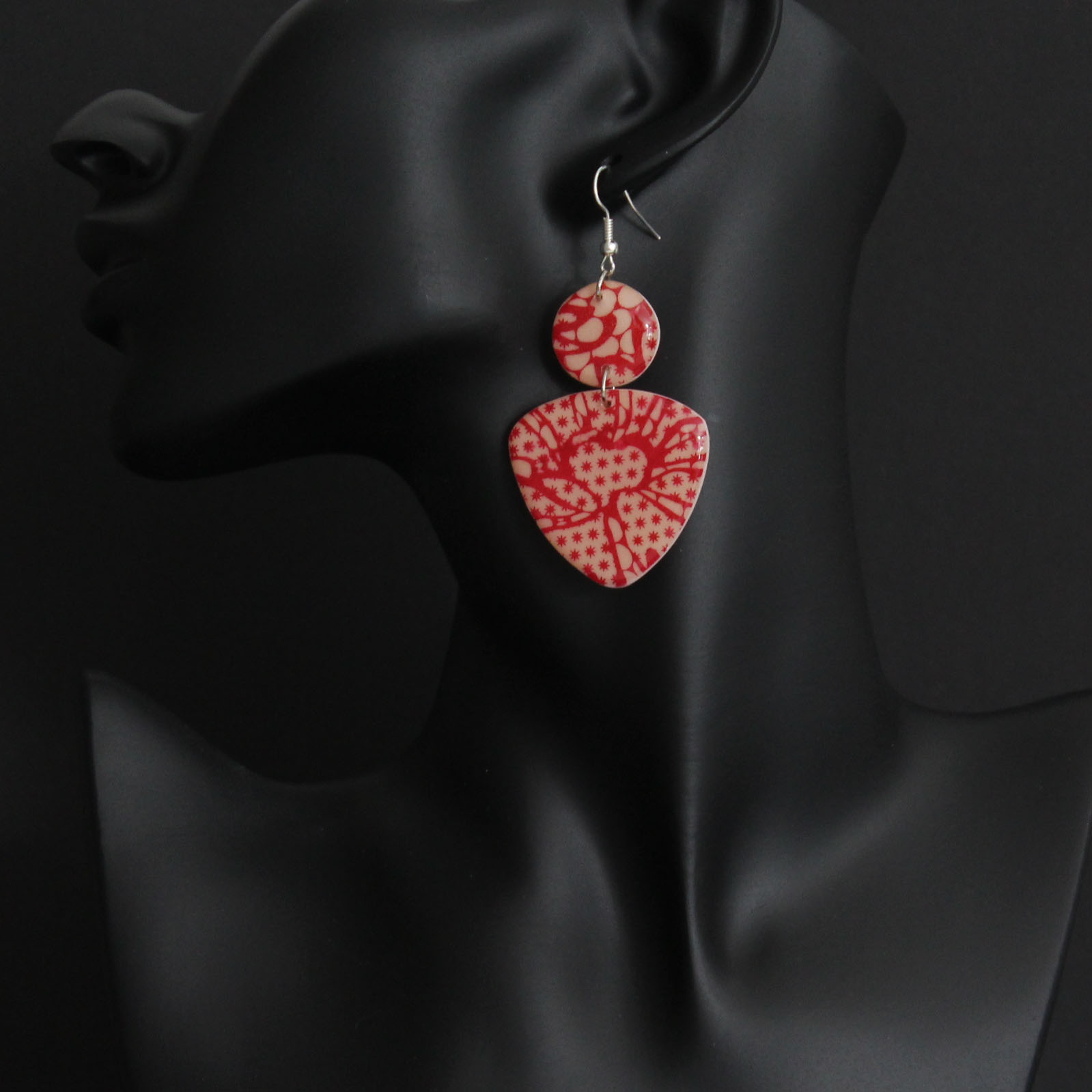 BUTINELY Boucles d'oreilles élégantes en dentelle
