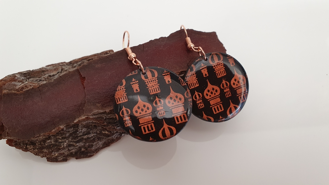 BUTINELY Boucles d'oreilles collection évasion motif Russie pour femme élégante