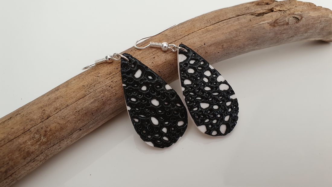 BUTINELY Boucles d'oreilles en relief style lunaire pour femme élégante collection météore