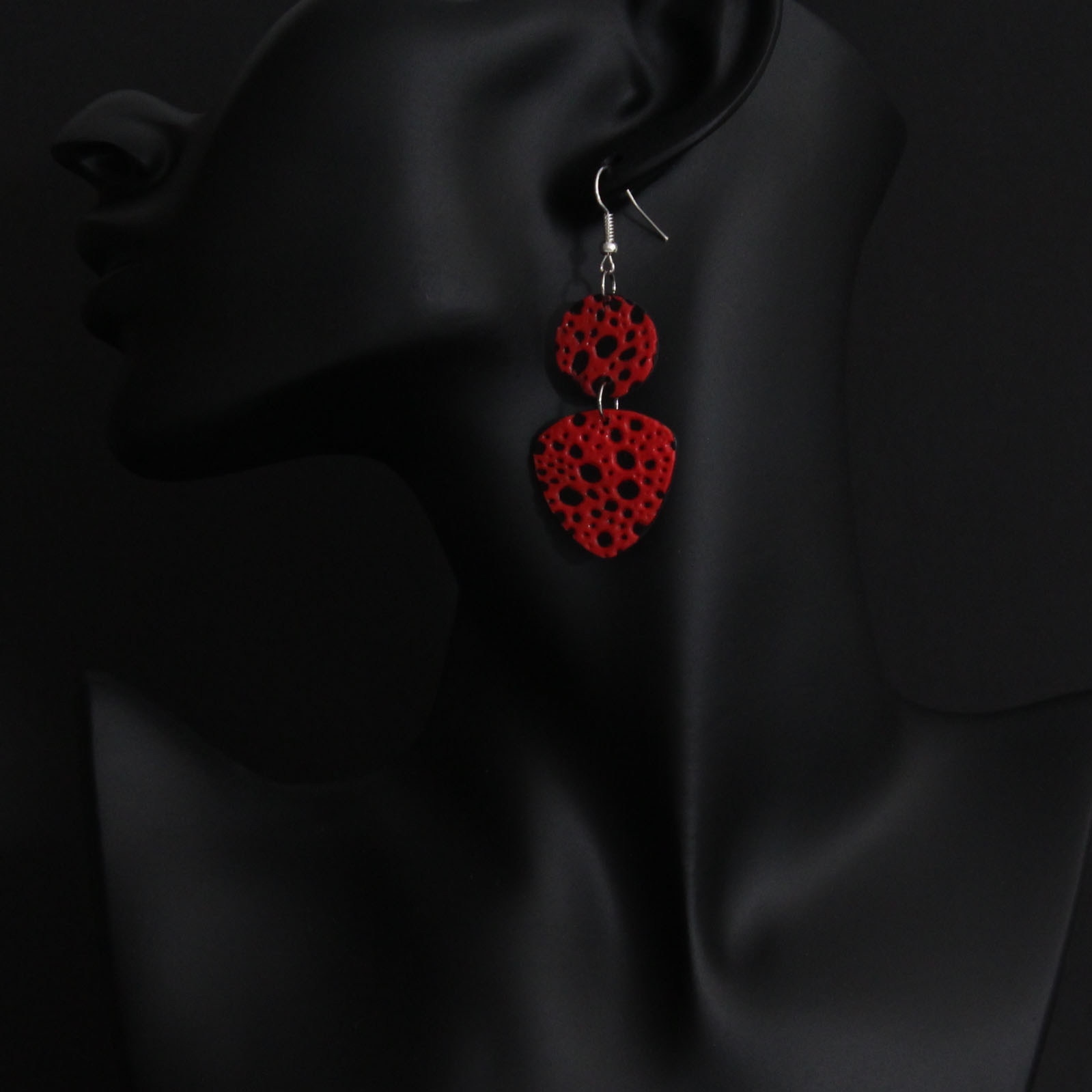 BUTINELY Boucles d'oreilles en relief style lunaire pour femme élégante collection météore