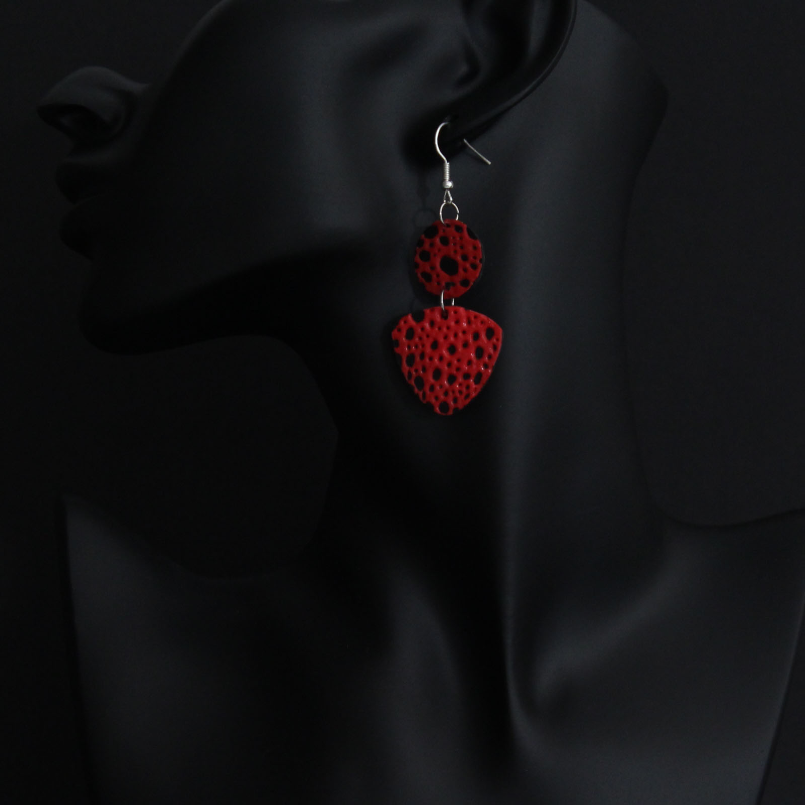 BUTINELY Boucles d'oreilles en relief style lunaire pour femme élégante collection météore