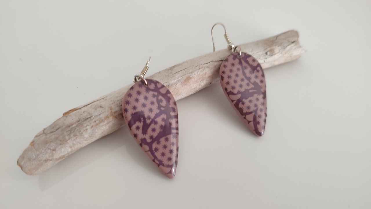 BUTINELY Boucles d'oreilles élégantes en dentelle