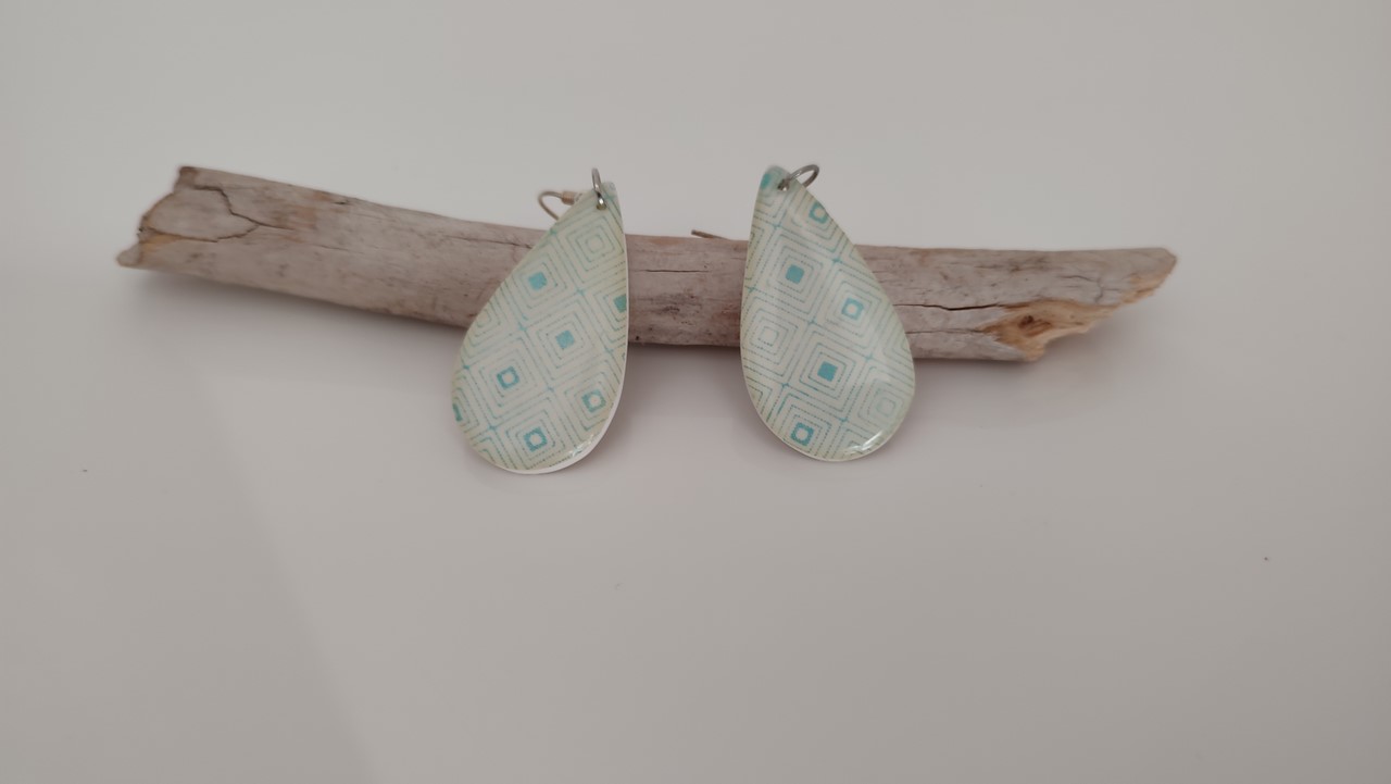 Boucles d'oreilles motif ethnique – Image 2
