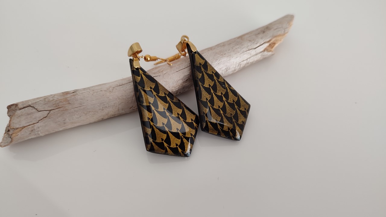 Boucles d'oreilles motif ethnique – Image 7