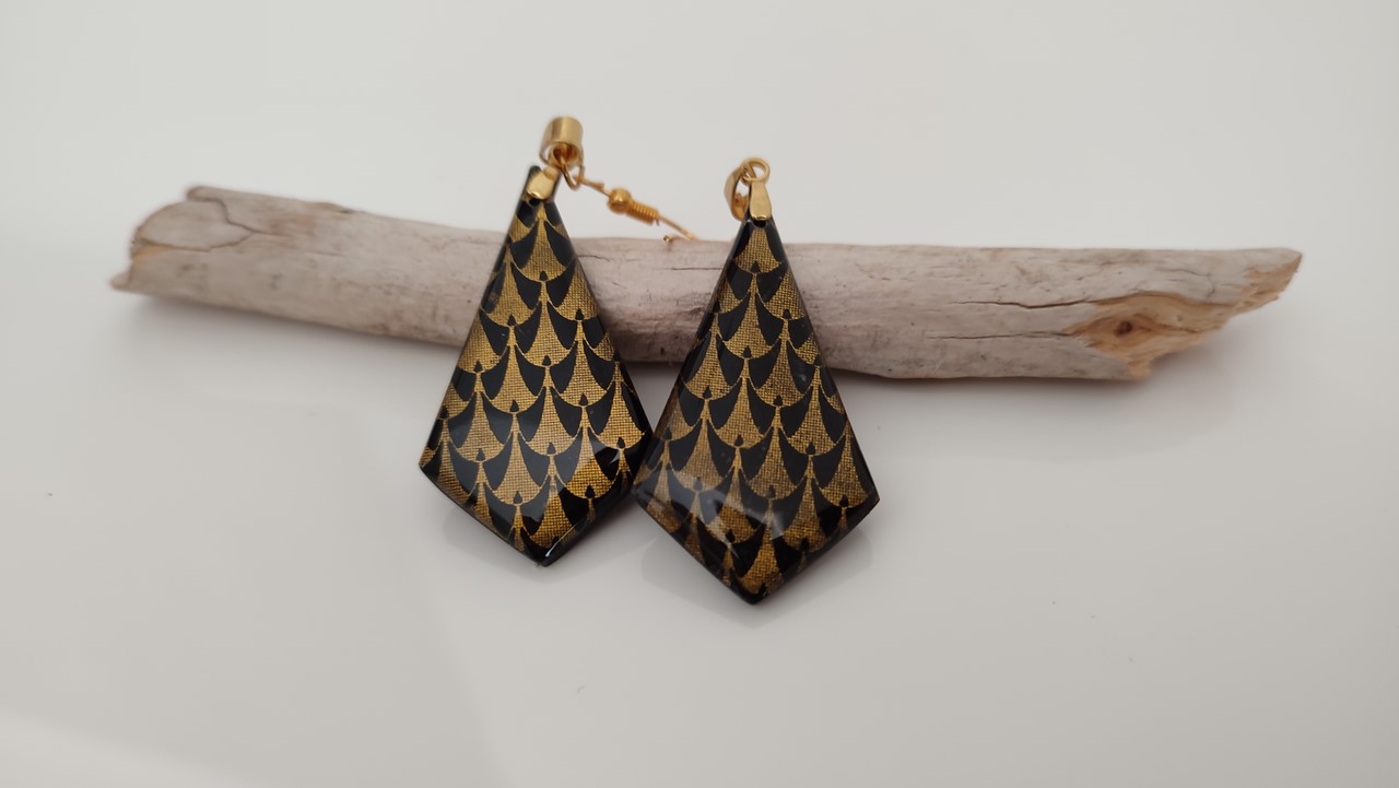 Boucles d'oreilles motif ethnique – Image 5