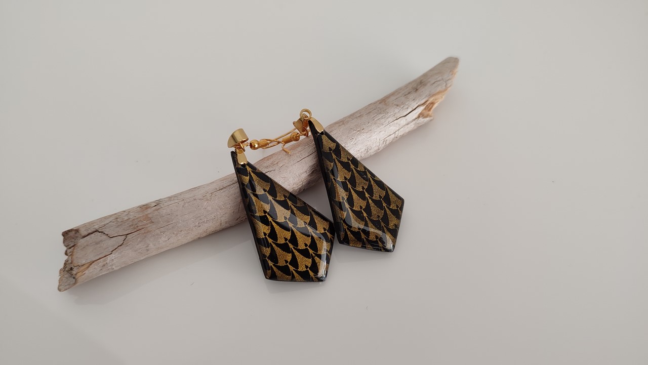 Boucles d'oreilles motif ethnique – Image 3