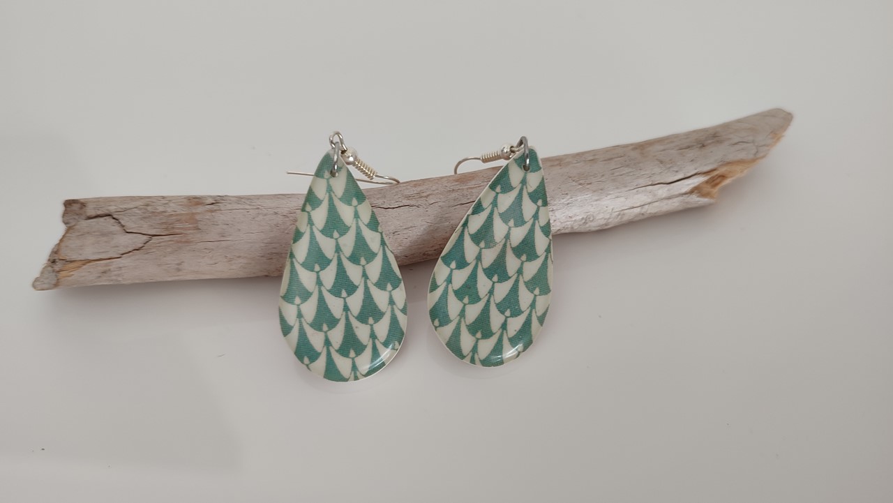 Boucles d'oreilles motif ethnique