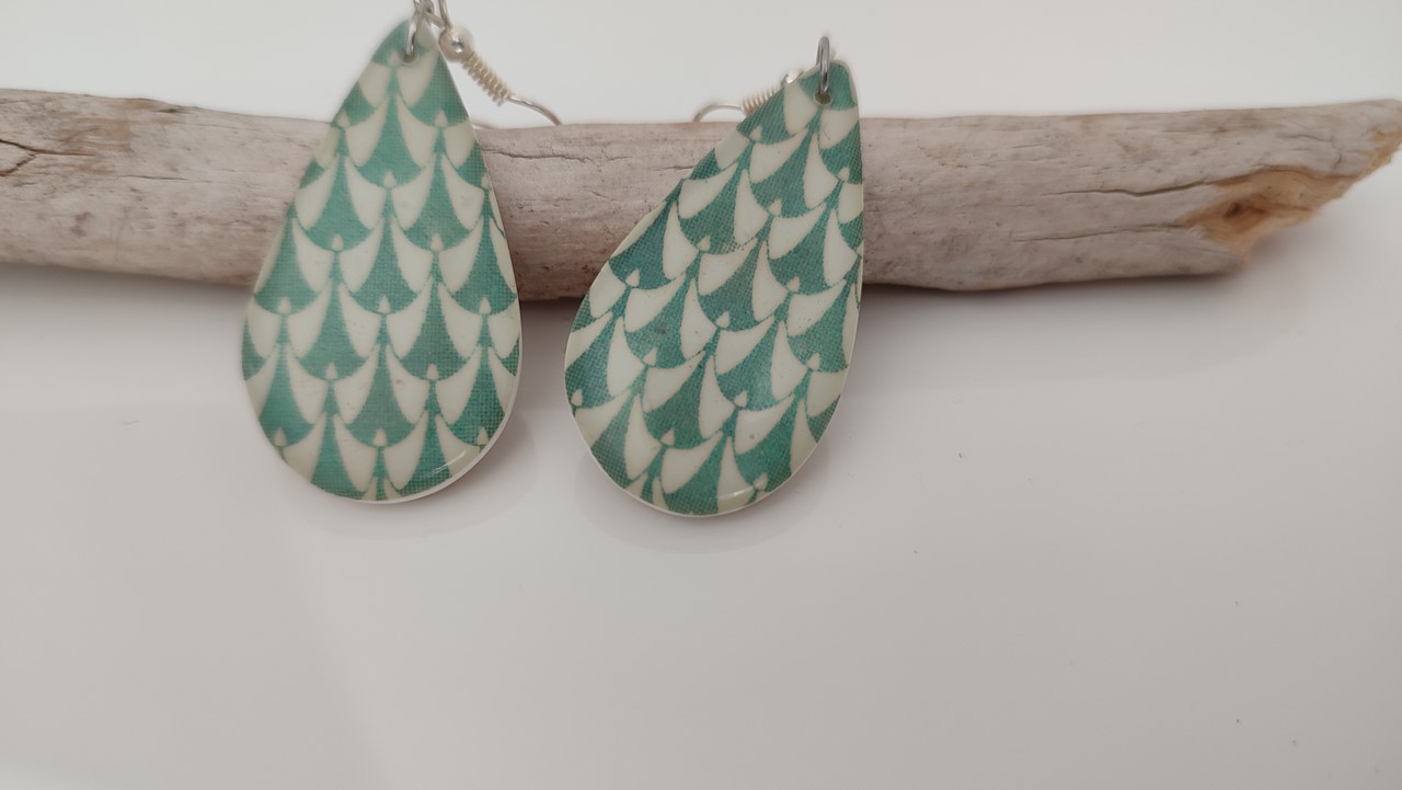 Boucles d'oreilles motif ethnique – Image 2