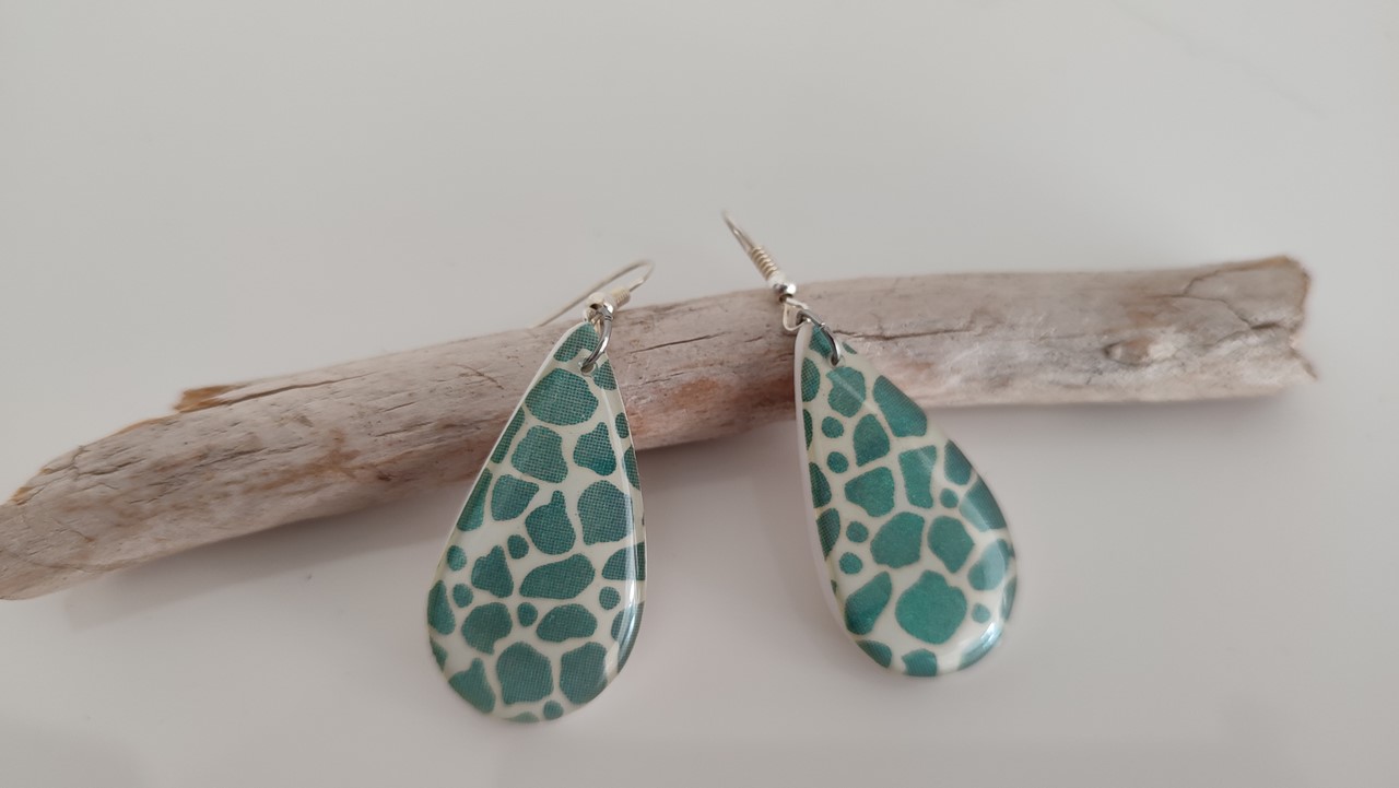 Boucles d'oreilles motif ethnique