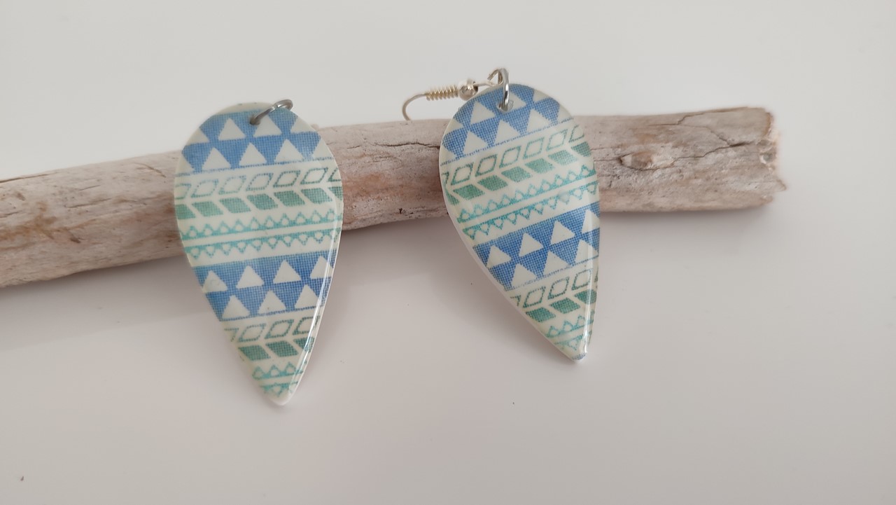 Boucles d'oreilles motif ethnique – Image 6