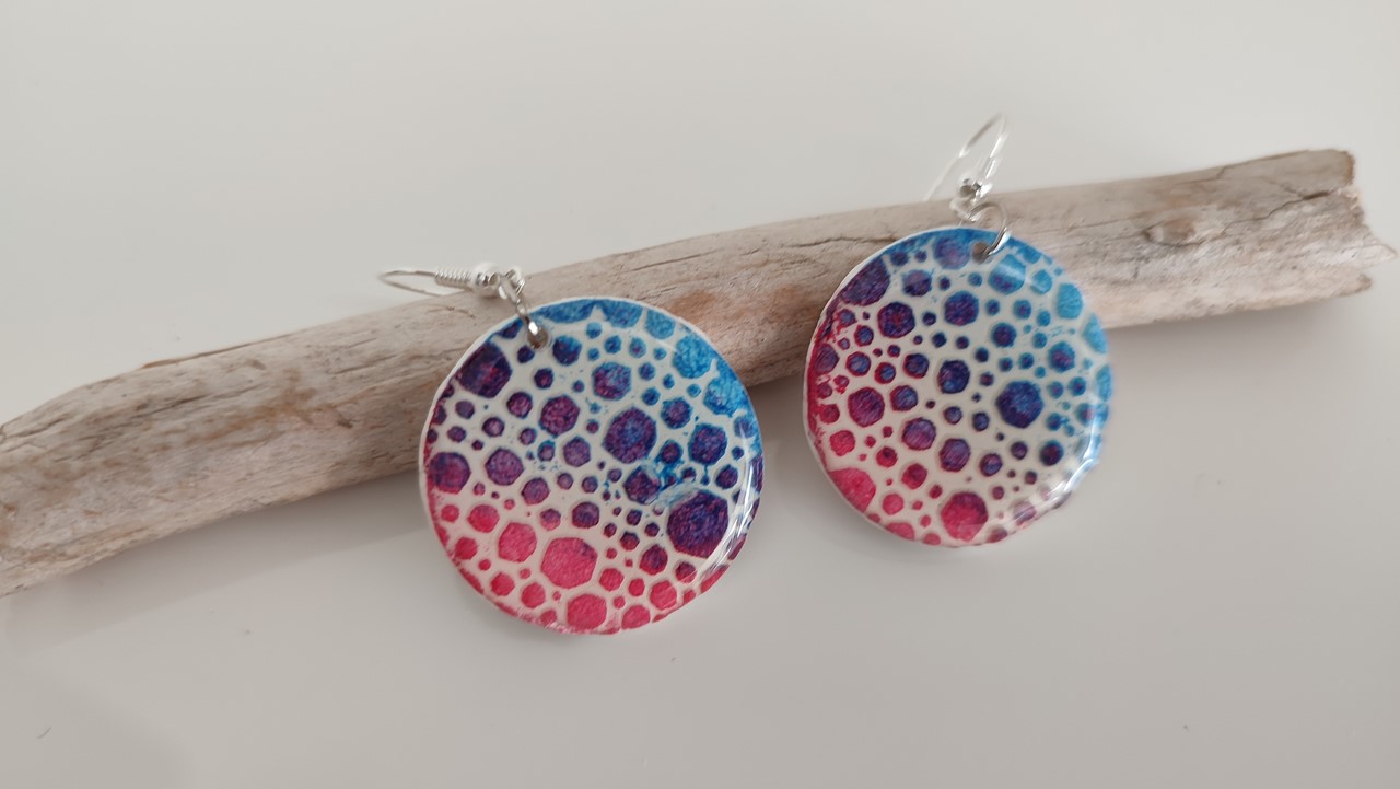 BUTINELY Boucles d'oreilles en relief style lunaire pour femme élégante collection météore