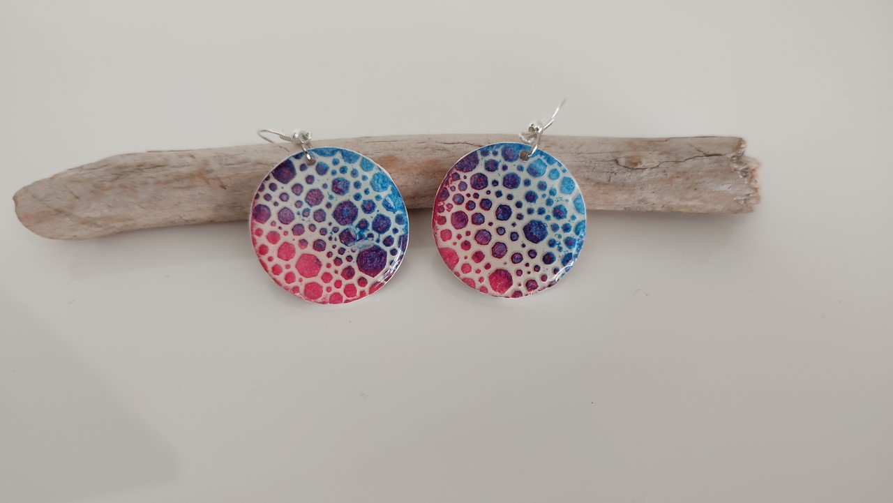 BUTINELY Boucles d'oreilles en relief style lunaire pour femme élégante collection météore