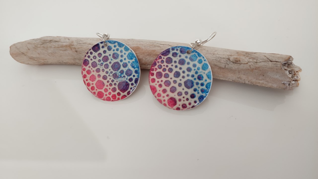 BUTINELY Boucles d'oreilles en relief style lunaire pour femme élégante collection météore
