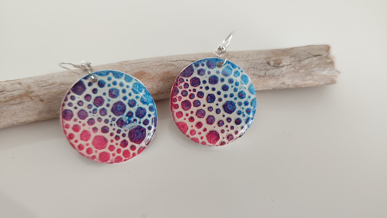 BUTINELY Boucles d'oreilles en relief style lunaire pour femme élégante collection météore