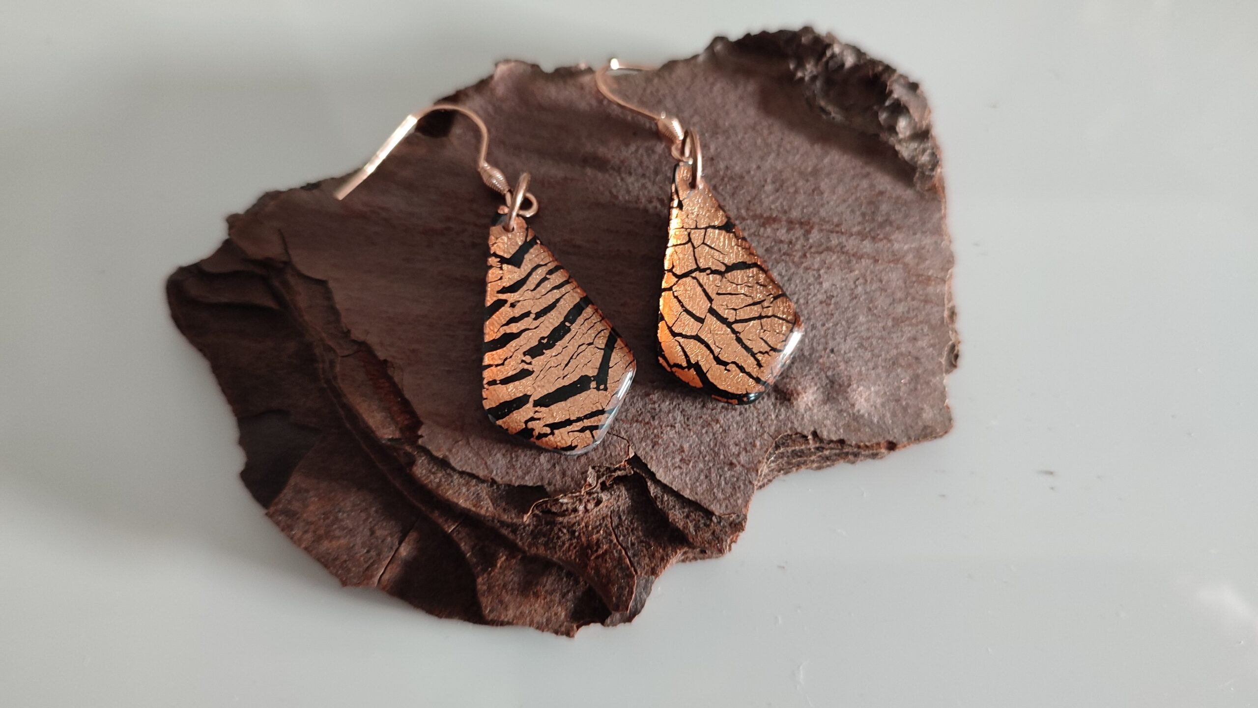 Boucles d'oreilles tentation cuivrée