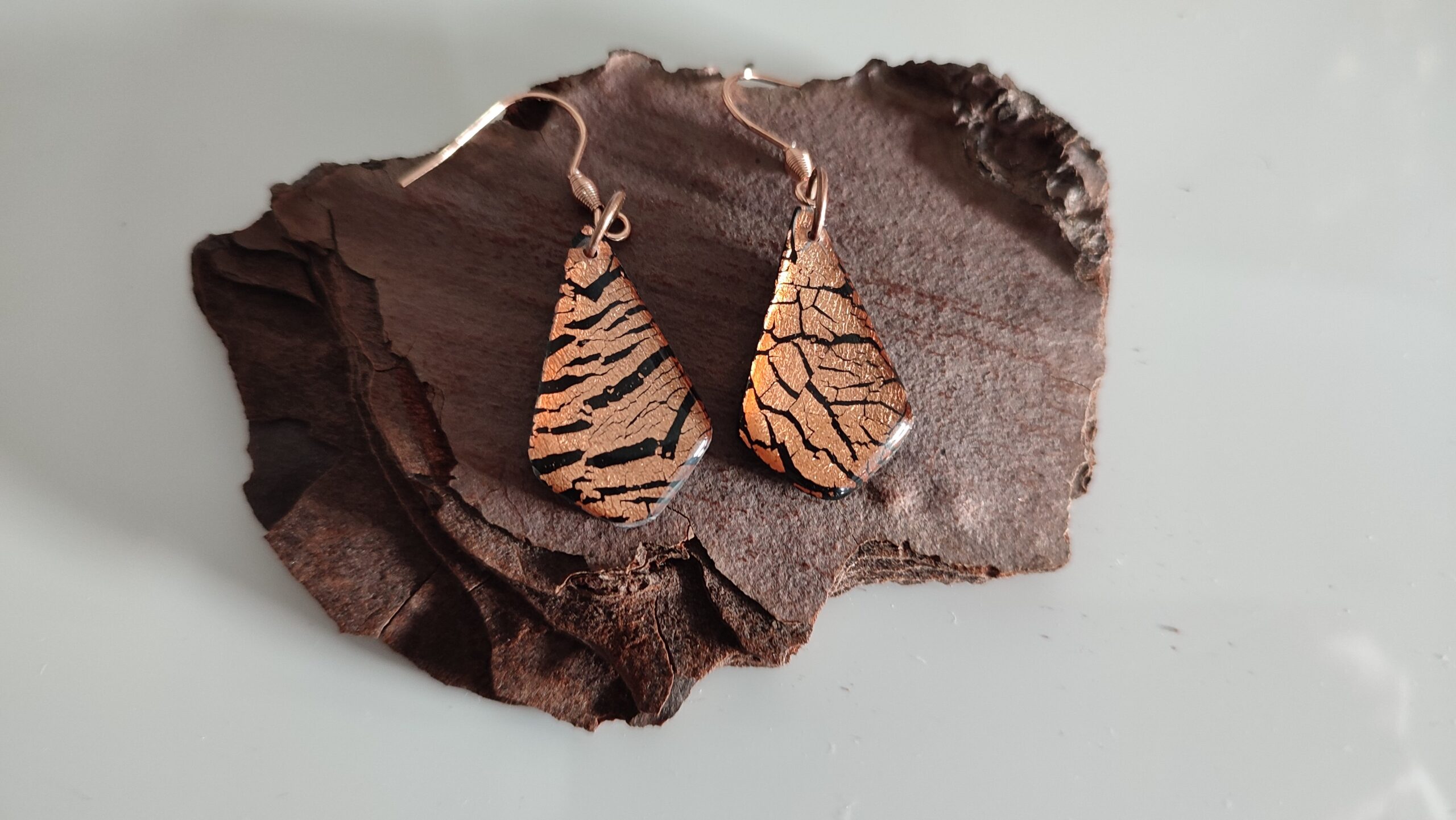 Boucles d'oreilles tentation cuivrée – Image 5
