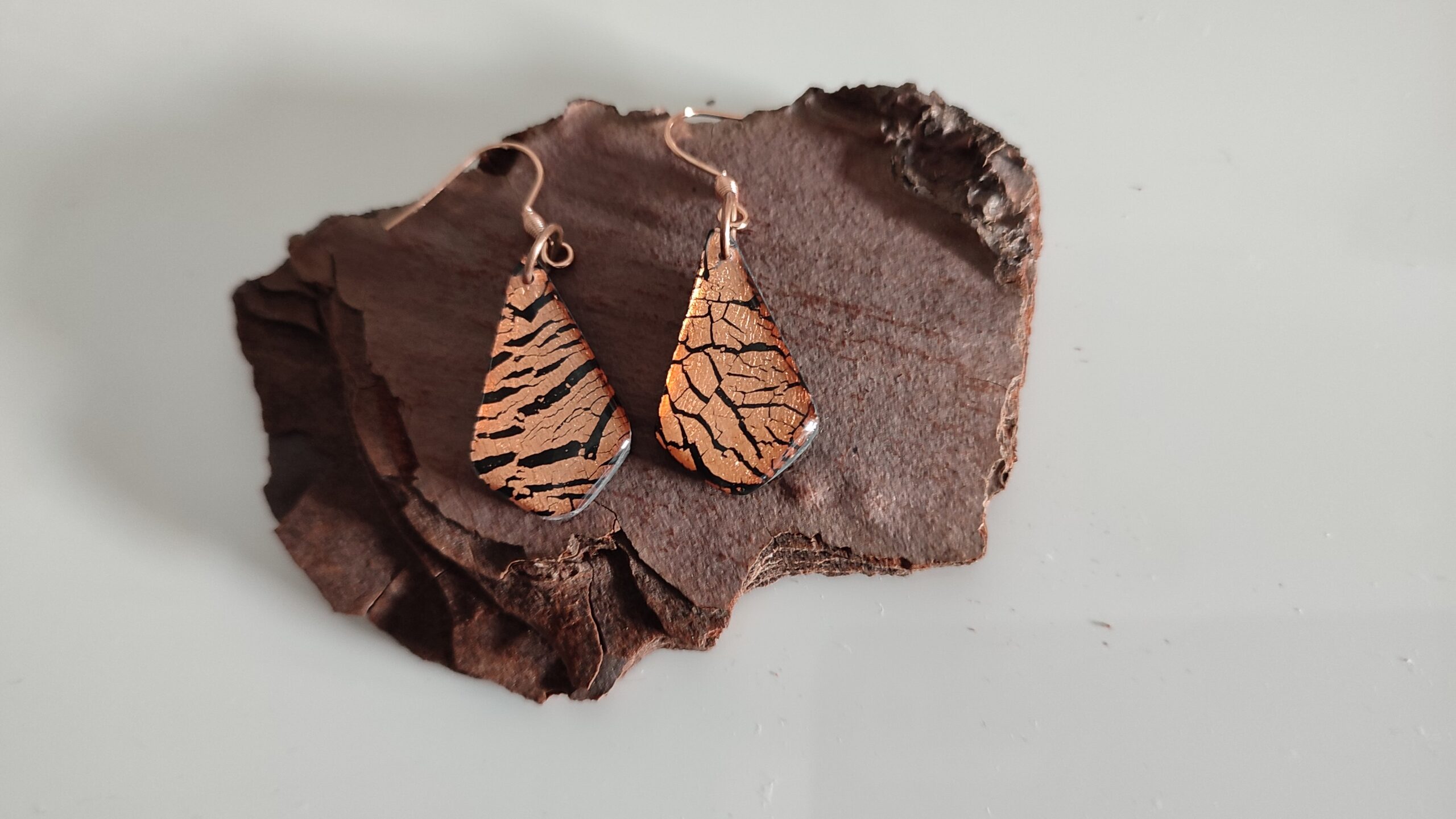 Boucles d'oreilles tentation cuivrée – Image 4