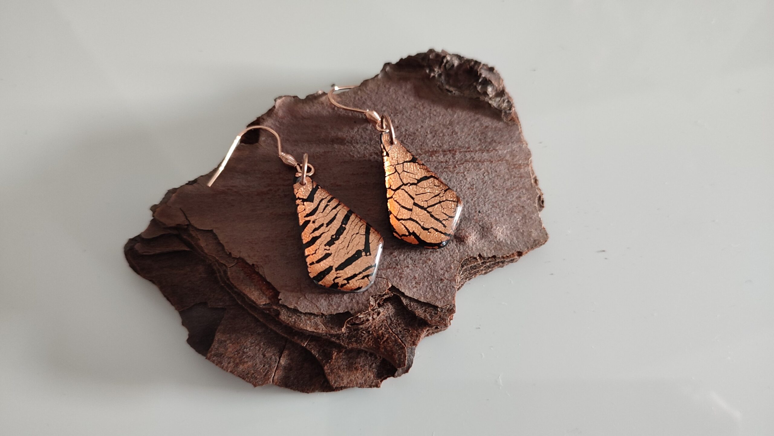 Boucles d'oreilles tentation cuivrée – Image 2