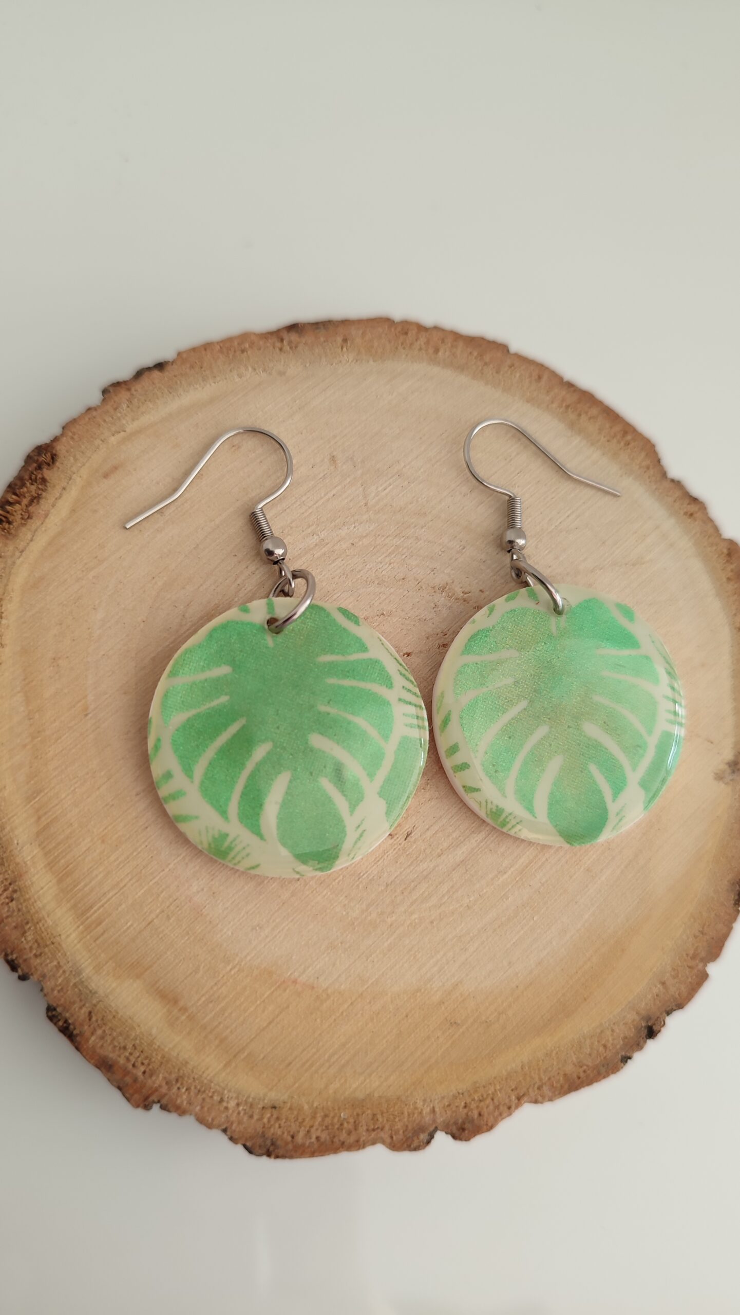 Boucles d'oreilles Monstera Luxuriante – Image 2