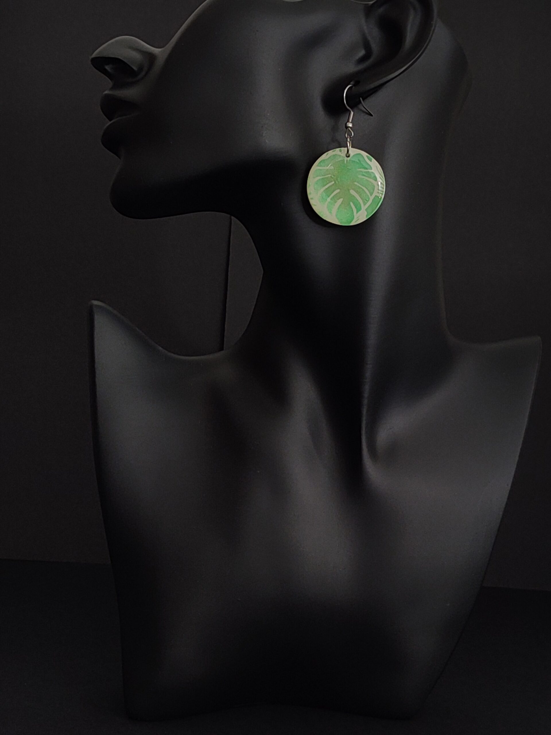 Boucles d'oreilles Monstera Luxuriante – Image 6