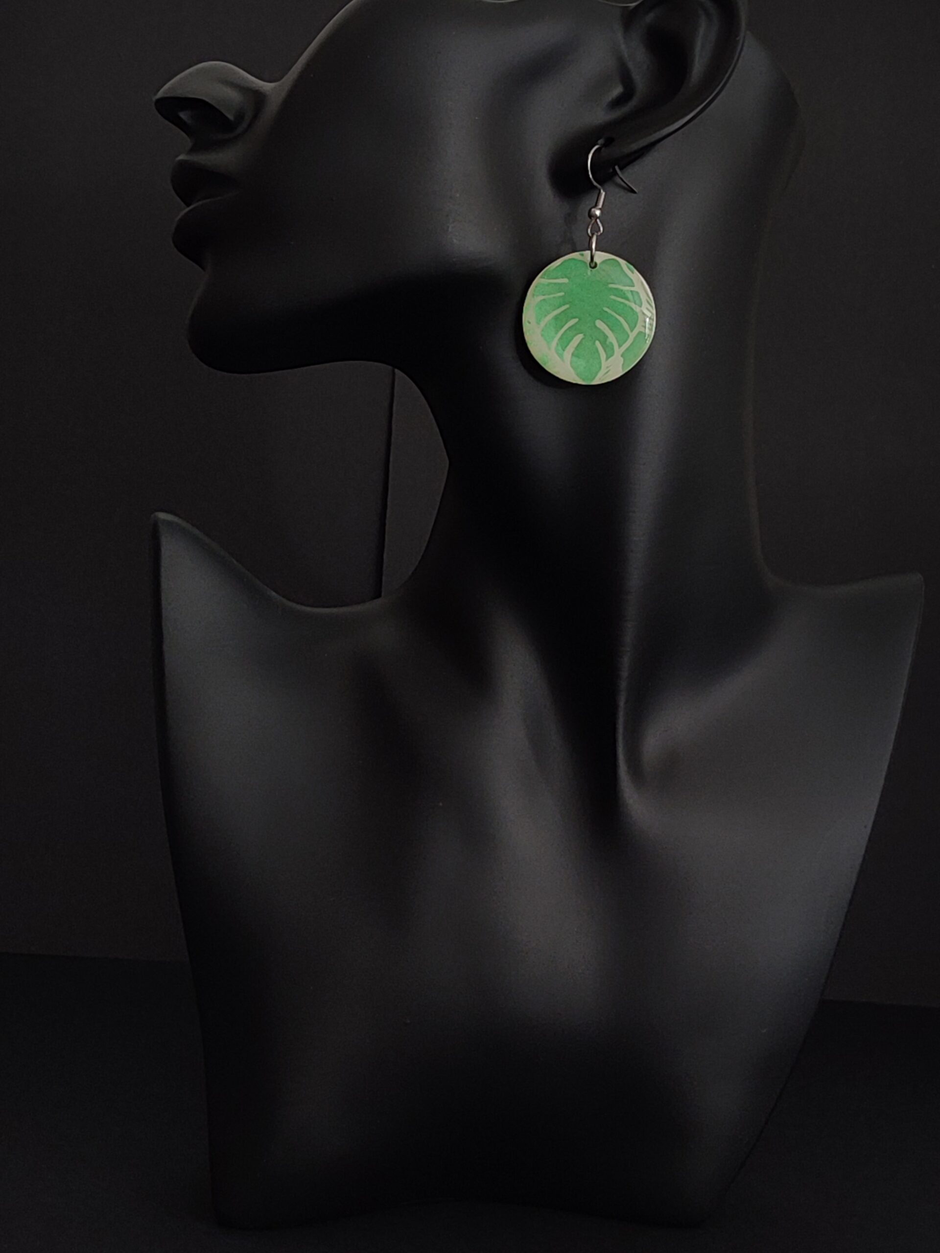Boucles d'oreilles Monstera Luxuriante – Image 5