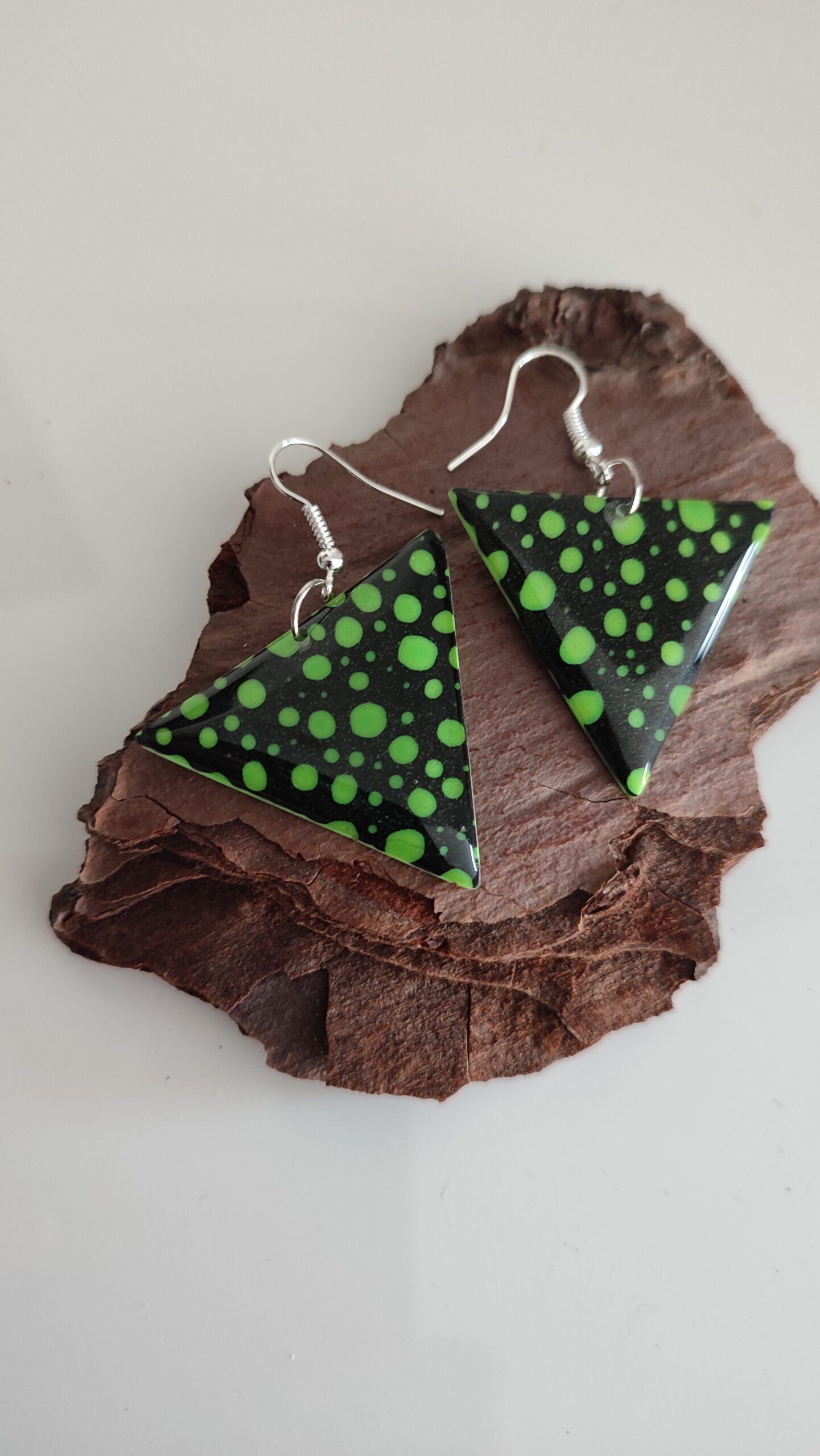 Boucles d'oreilles météore style lunaire – Image 3