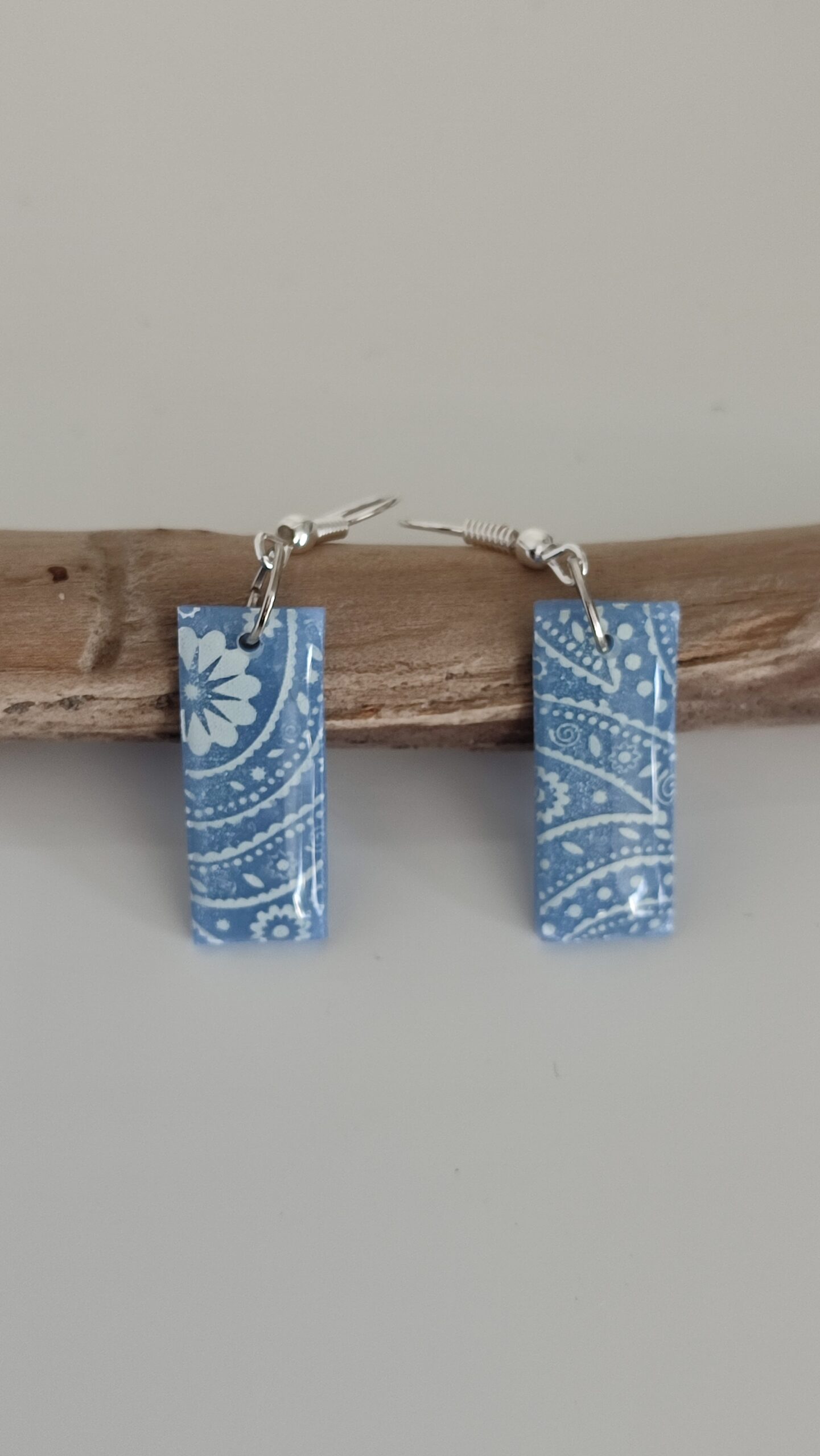 Boucles d'oreilles motif floral