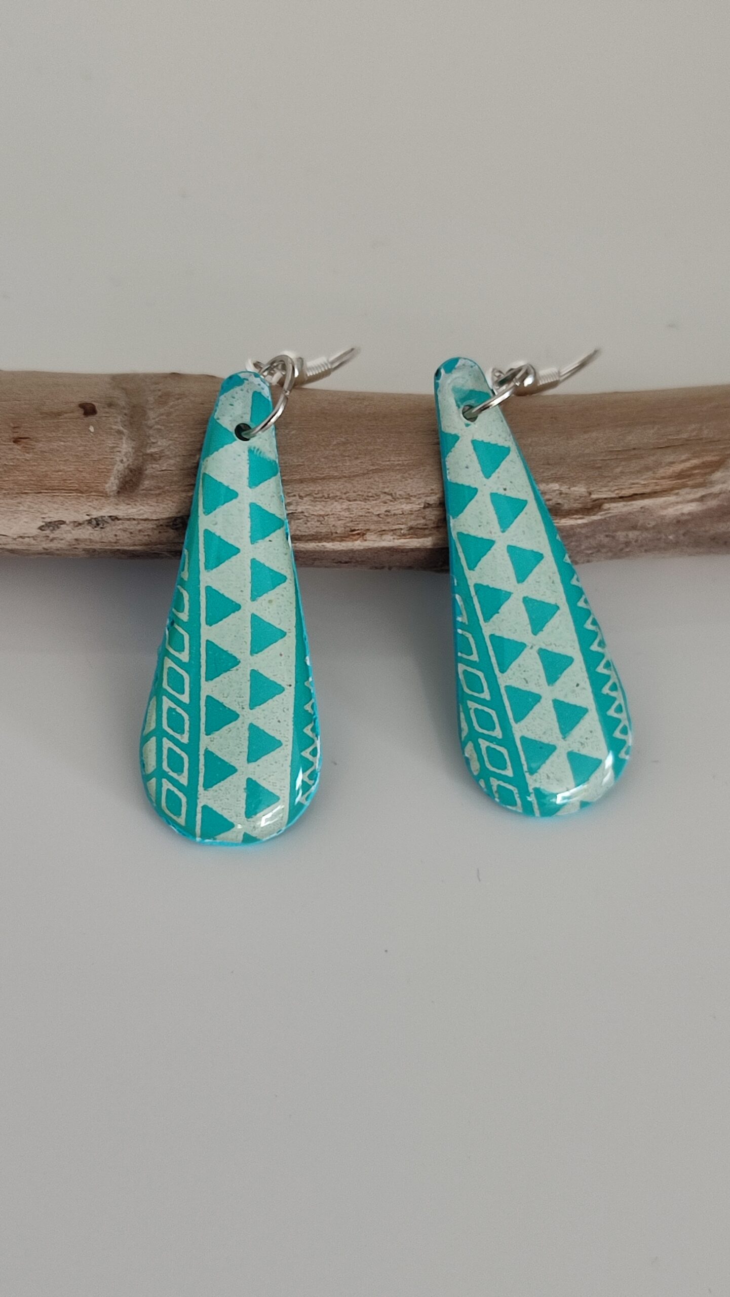 Boucles d'oreilles motif géométrique