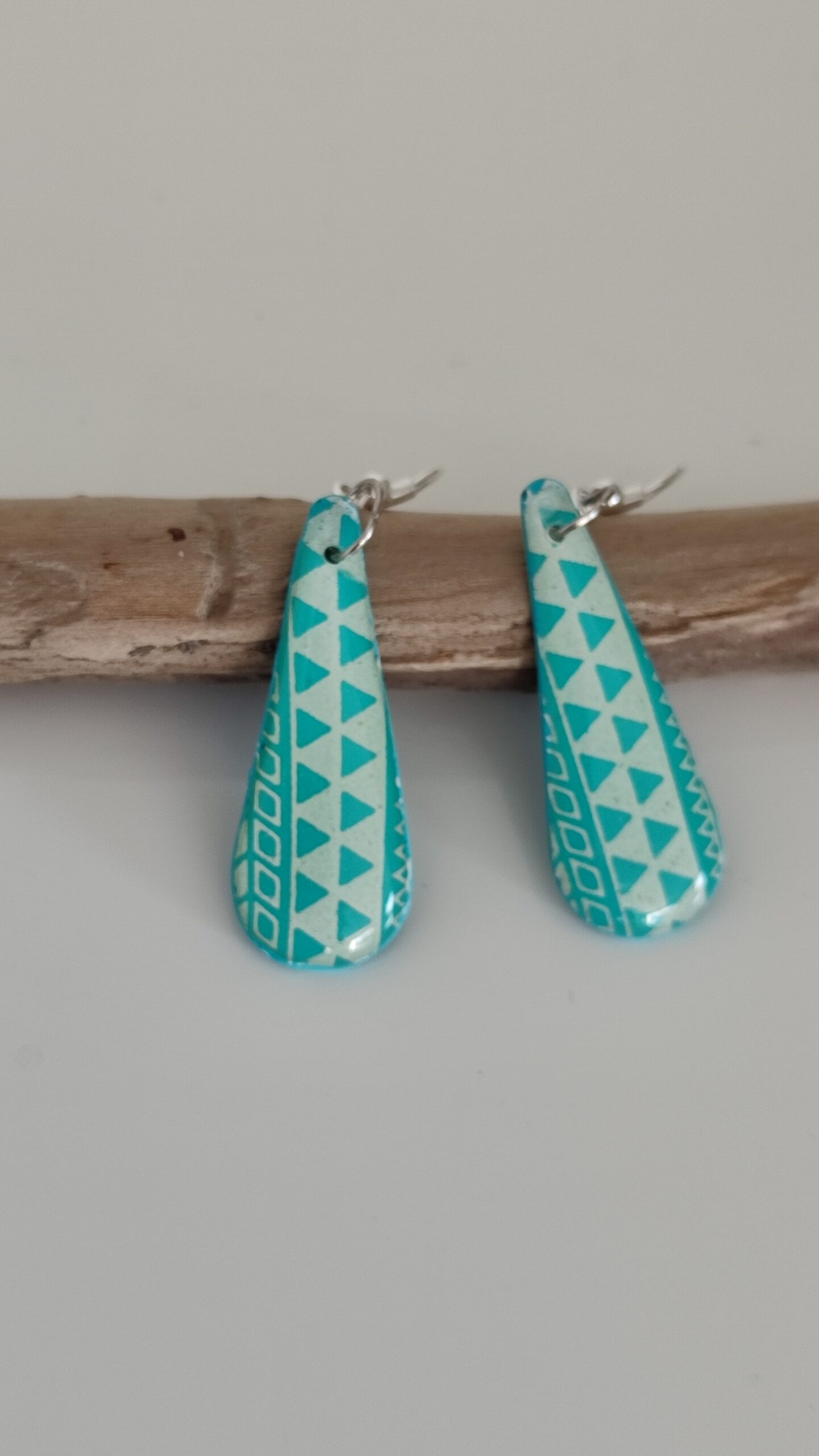 Boucles d'oreilles motif géométrique – Image 2