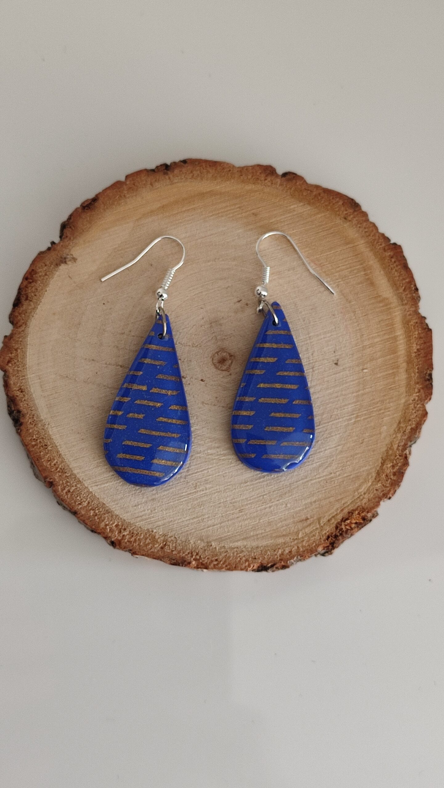Boucles d'oreilles Saphir Brillant – Image 2