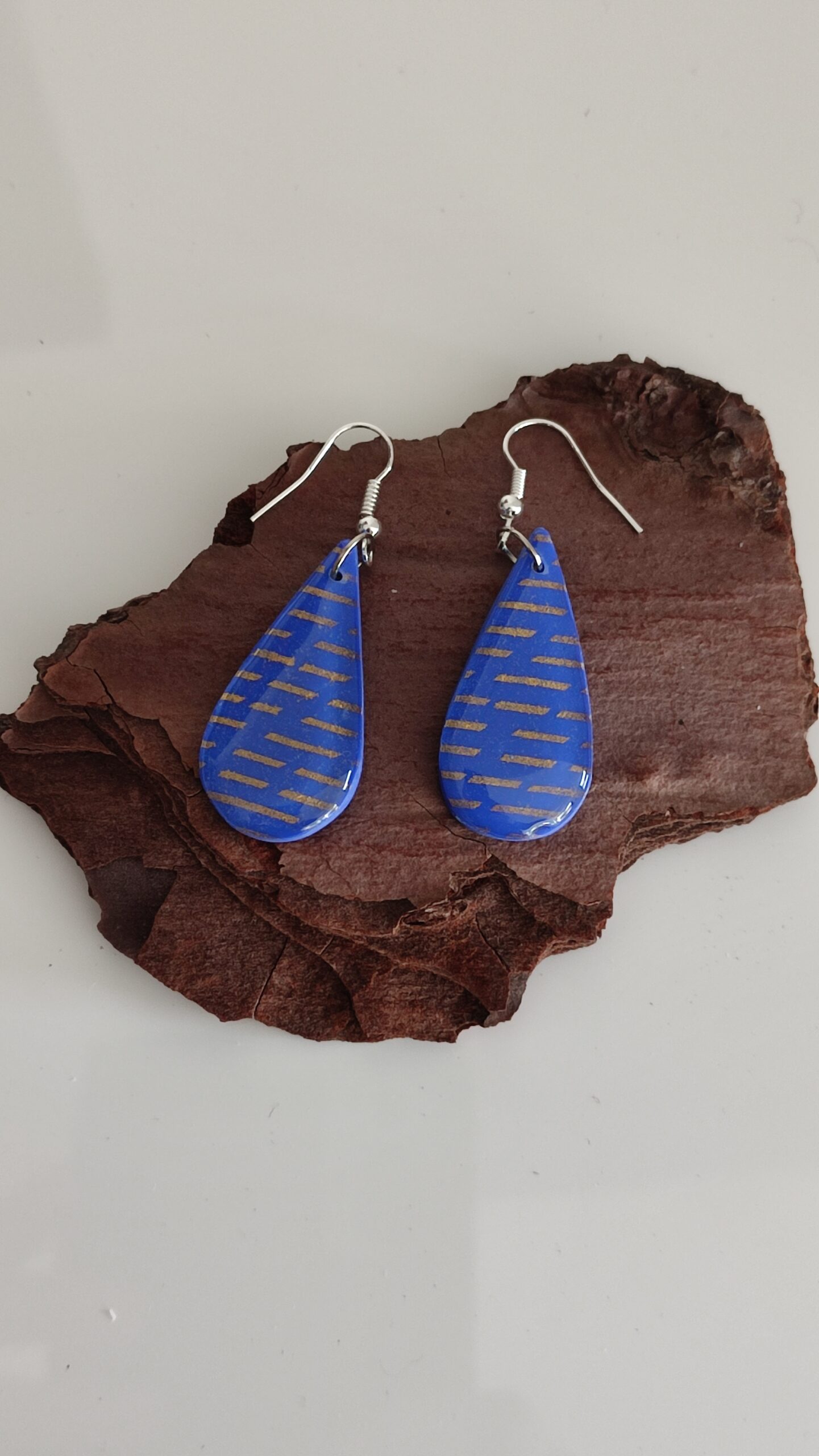Boucles d'oreilles Saphir Brillant – Image 3