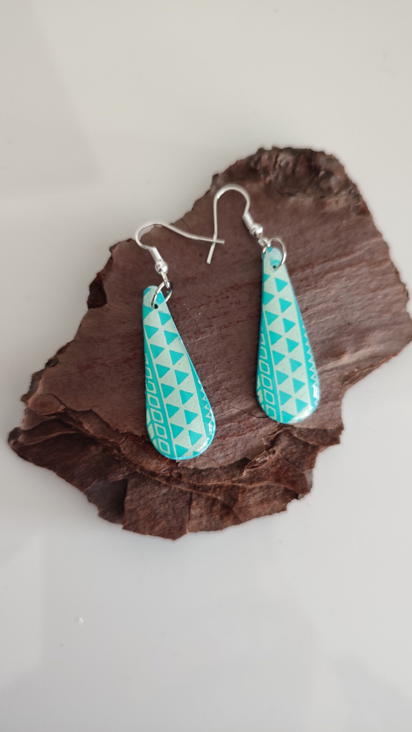 Boucles d'oreilles motif géométrique – Image 4